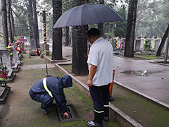 北京市顺义区潮白陵园三大举措积极应对强降雨天气