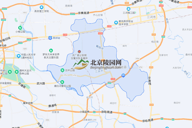 大厂地理分布图