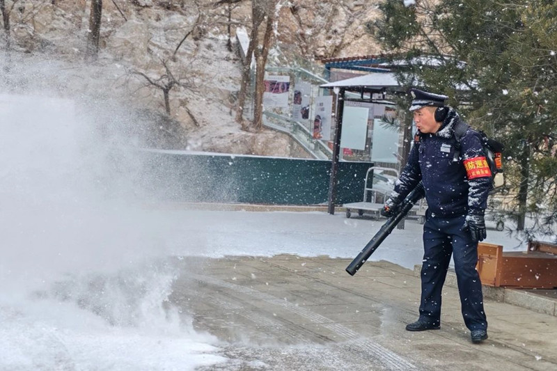 除雪现场